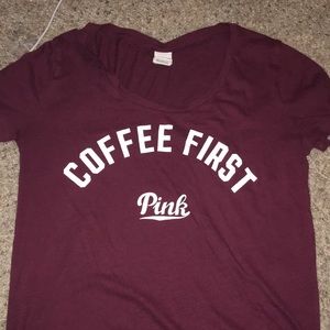 vs pink graphic tee